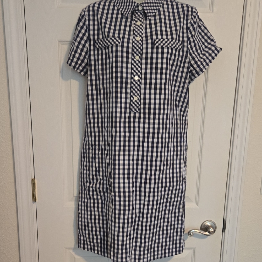 Vineyard Vines Blue and White Gingham Dress